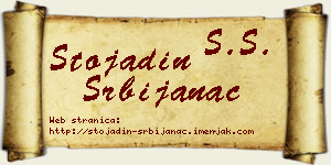Stojadin Srbijanac vizit kartica